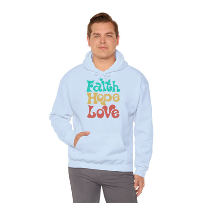 Unisex Hoodie - Faith, Hope, Love