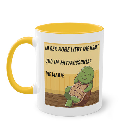 In der Ruhe liegt die Kraft - Zwei-Ton-Kaffeetasse