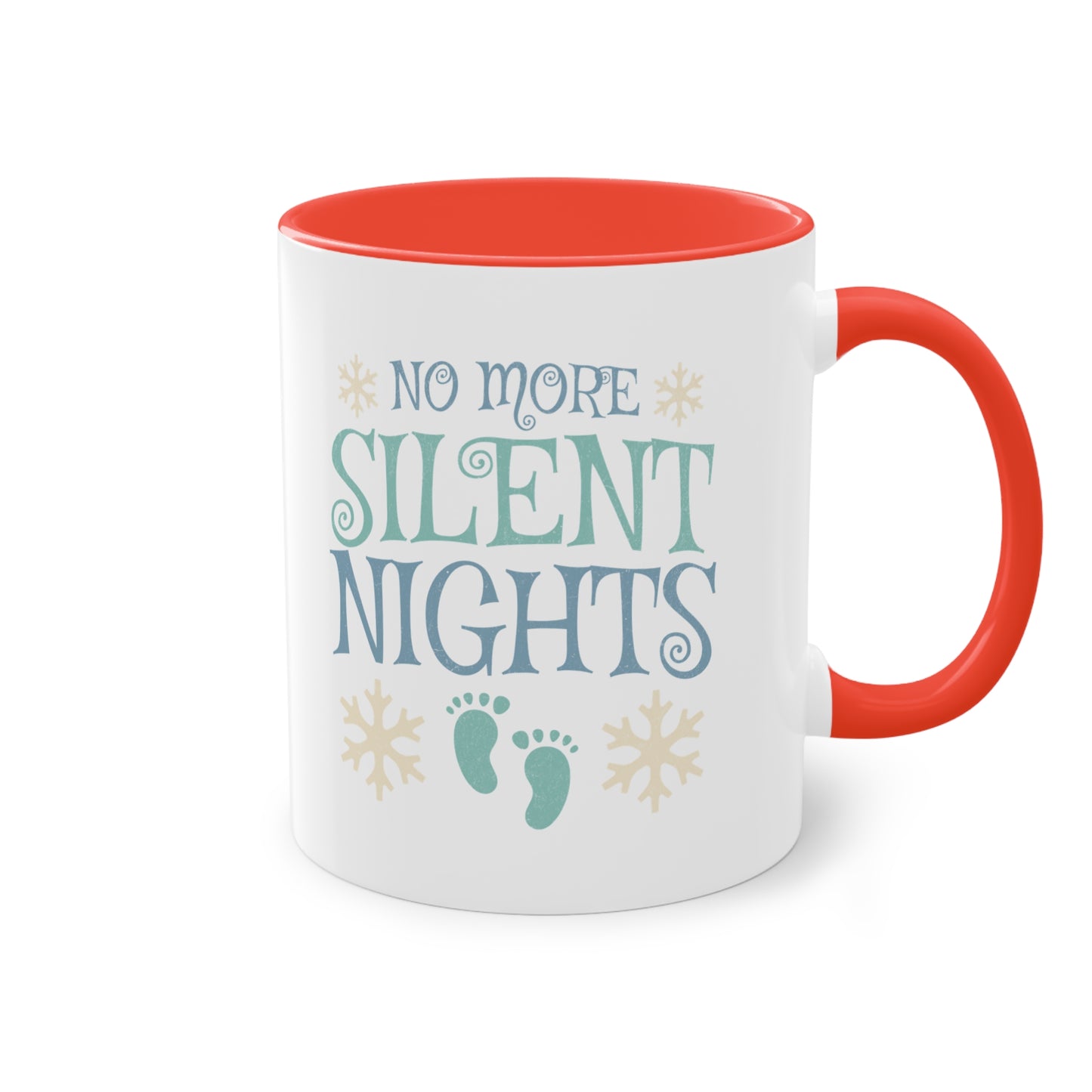 No more silent nights - Zwei-Ton-Kaffeetasse