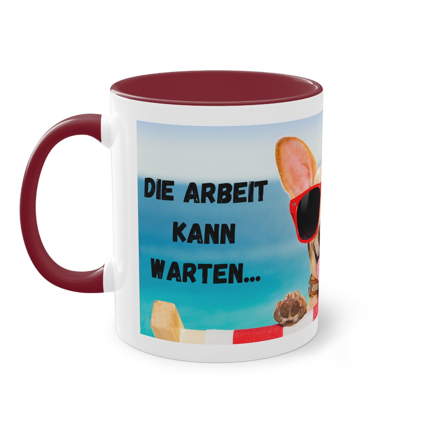 Die Arbeit kann warten... - Zwei-Ton-Kaffeetasse