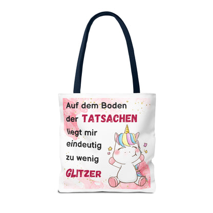 Auf dem Boden der Tatsachen liegt mir eindeutig zu wenig Glitzer - Tragetaschen