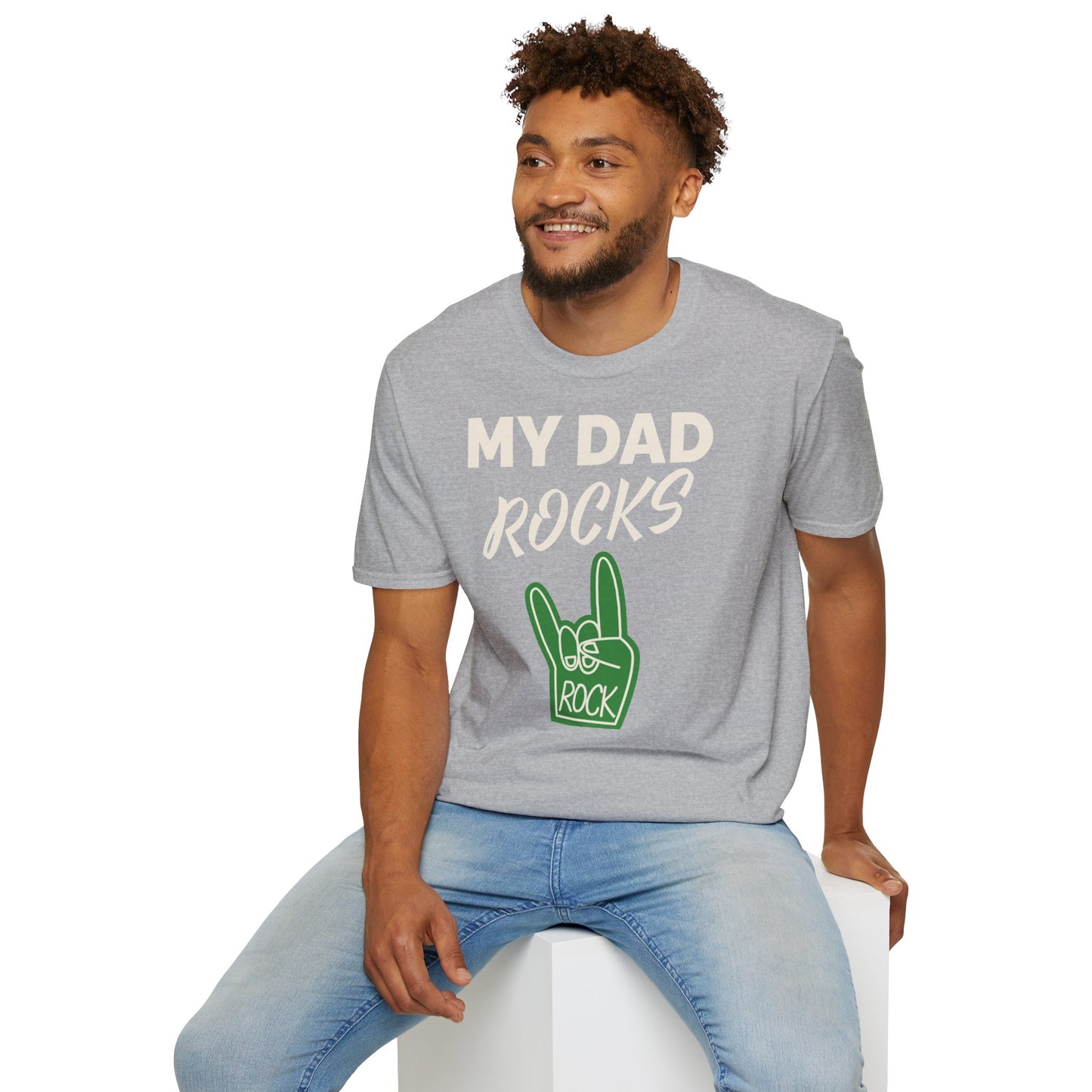 My Dad rocks - Unisex Softstyle T-Shirt