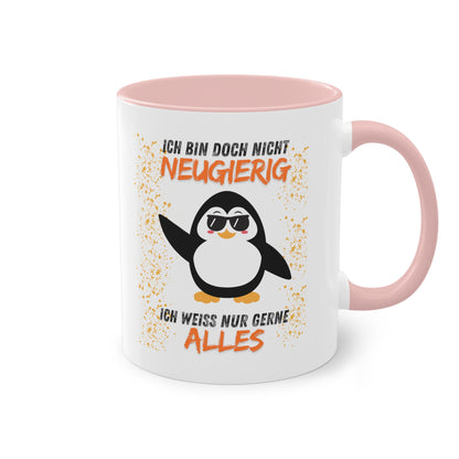 Ich bin doch nicht neugierig - Zwei-Ton-Kaffeetasse