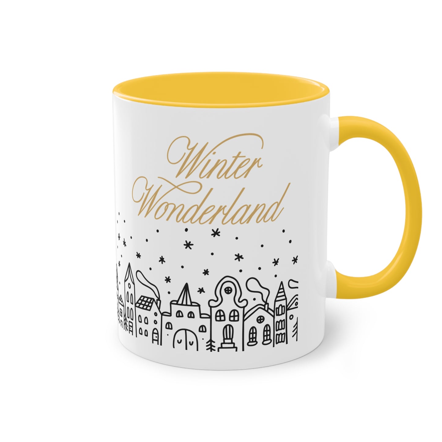 Winter-Wonderland - Zwei-Ton-Kaffeetasse