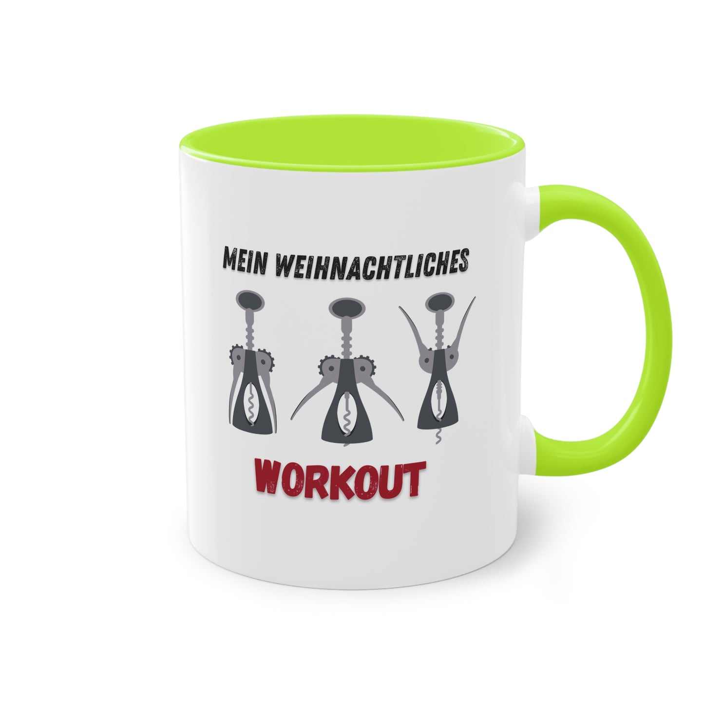 Mein weihnachtliches Workout - Zwei-Ton-Kaffeetasse