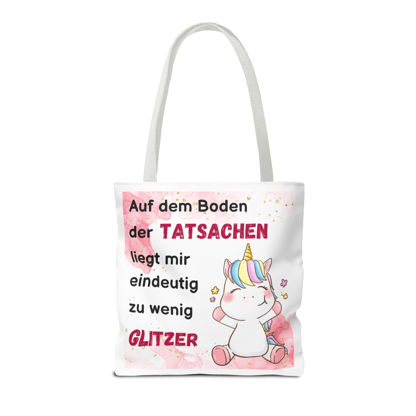 Auf dem Boden der Tatsachen liegt mir eindeutig zu wenig Glitzer - Tragetaschen