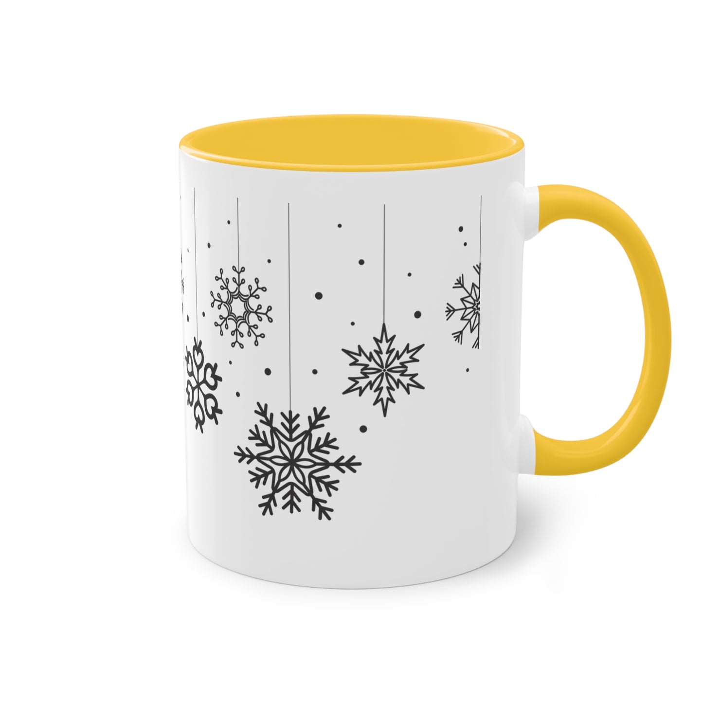 Schneeflöckchen - Zwei-Ton-Kaffeetasse