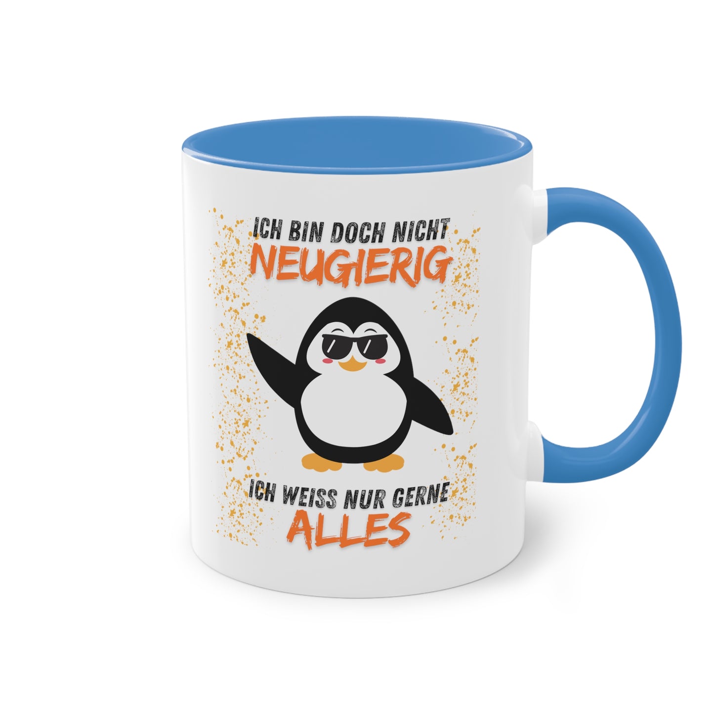 Ich bin doch nicht neugierig - Zwei-Ton-Kaffeetasse