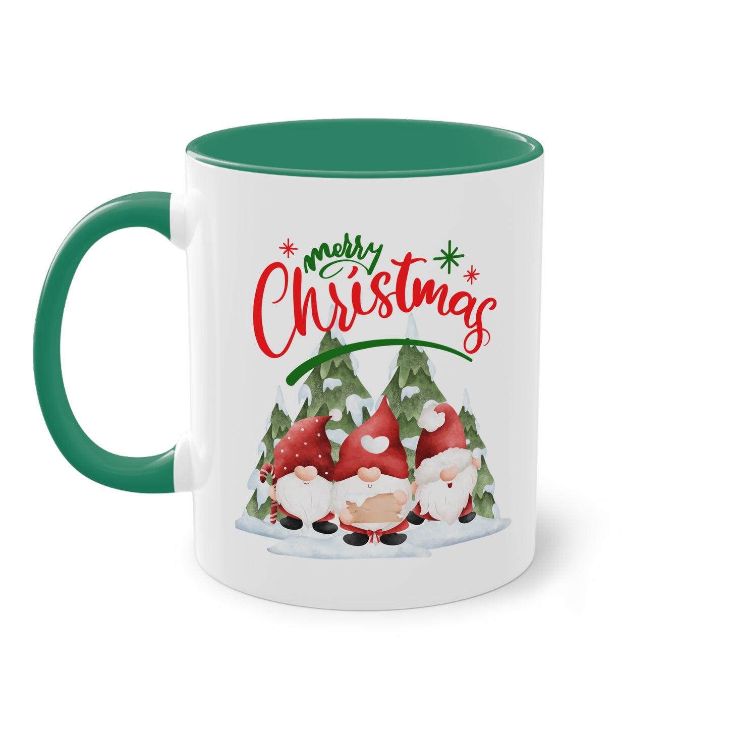 Merry Christmas Wichtel - Zwei-Ton-Tasse