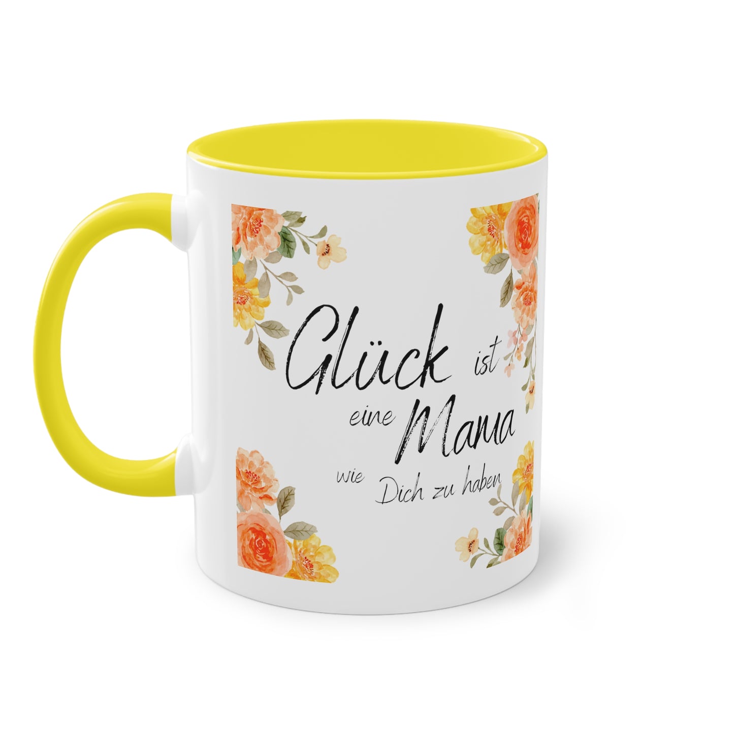 Glück ist eine Mama, wie Dich zu haben - Zwei-Ton-Kaffeetasse