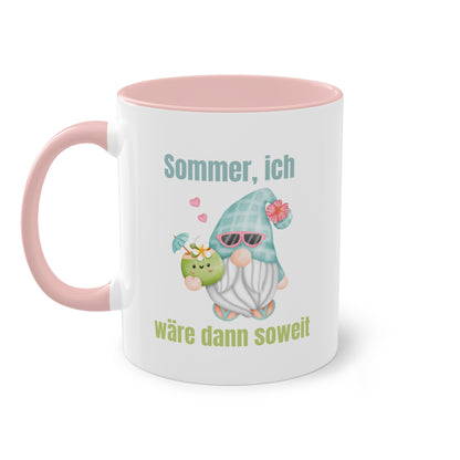 Sommer ich wäre dann soweit - Zwei-Ton-Kaffeetasse