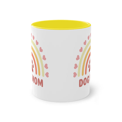 Dog Mom - Zwei-Ton-Kaffeetasse