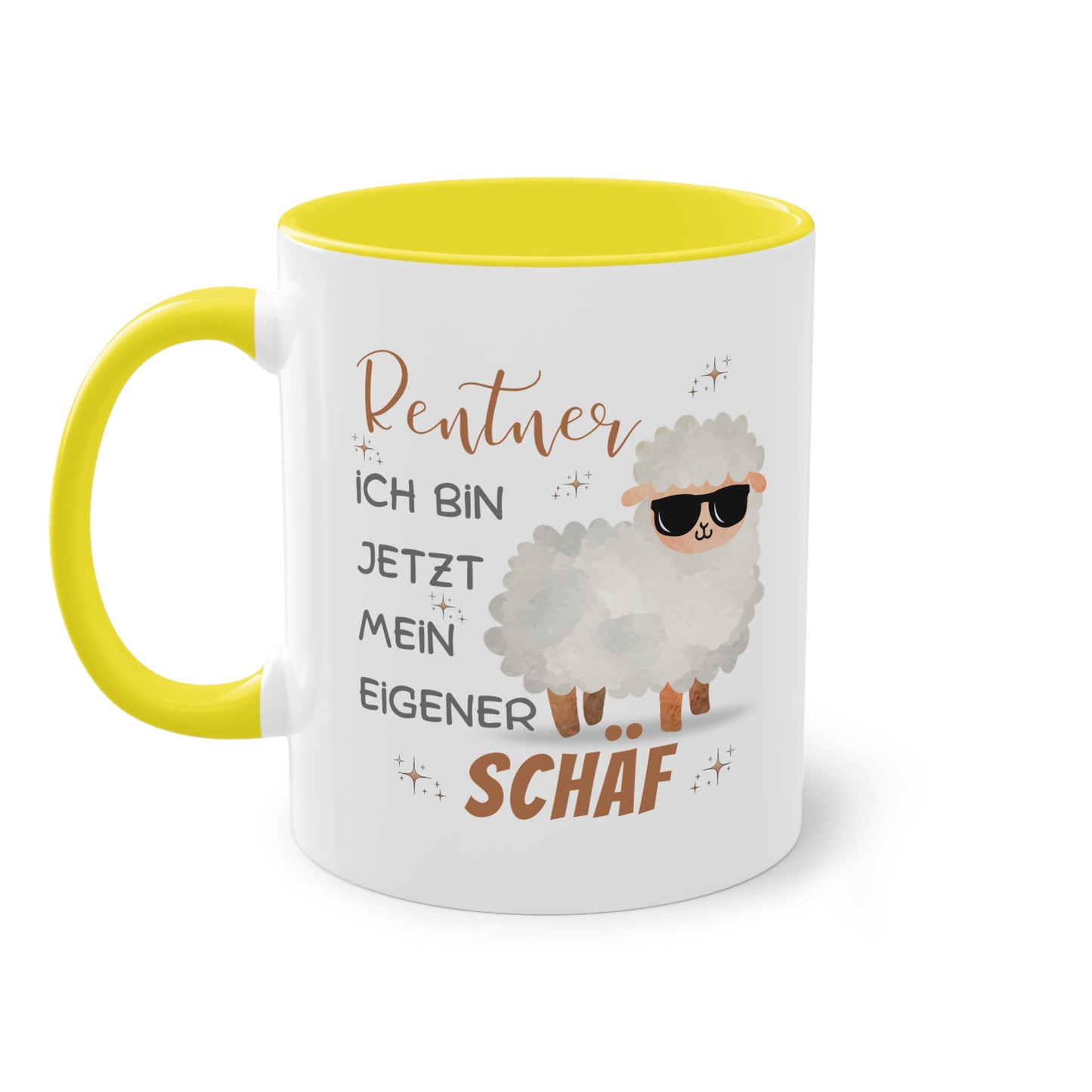 Rentner ich bin jetzt mein eigener Schäf - Zwei-Ton-Tasse