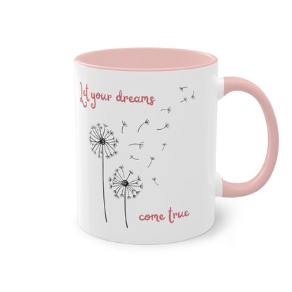 Let your dreams come true - Zwei-Ton-Kaffeetasse