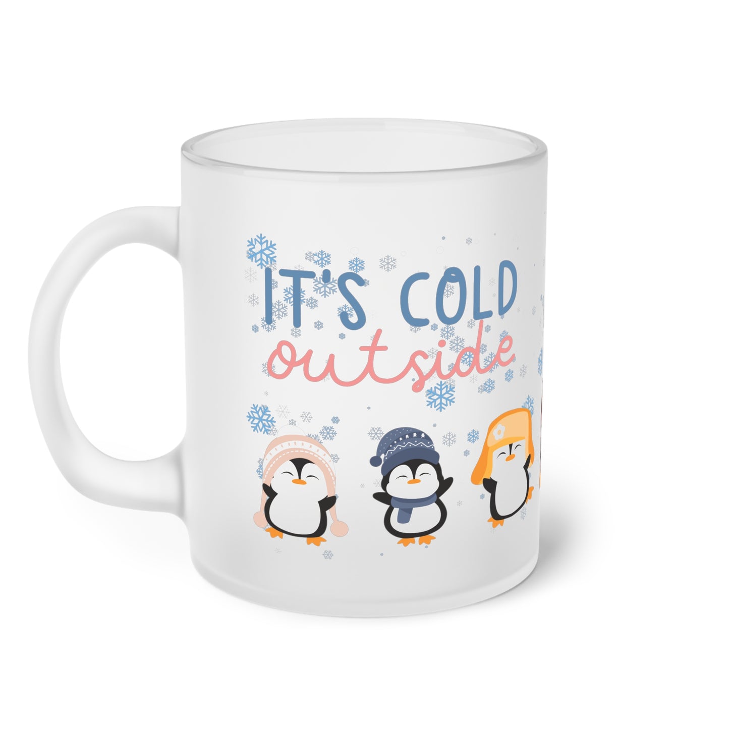 It´s cold outside - Milchglas Tasse