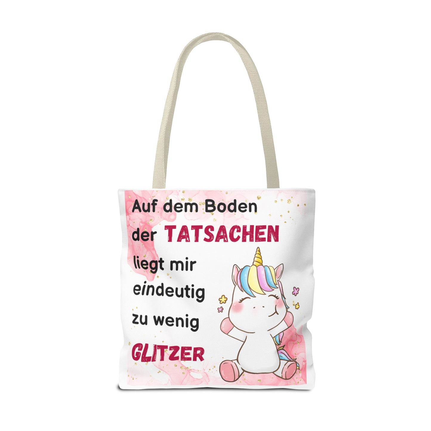 Auf dem Boden der Tatsachen liegt mir eindeutig zu wenig Glitzer - Tragetaschen