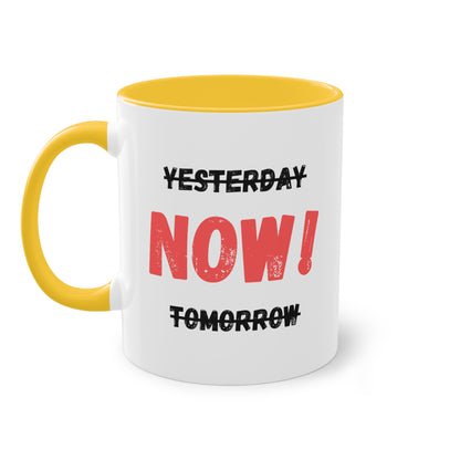 Yesterday, now, tomorrow - Zwei-Ton-Kaffeetasse