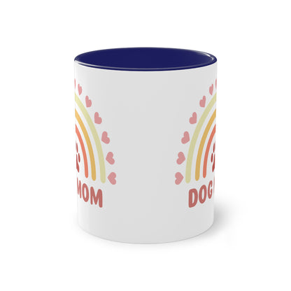 Dog Mom - Zwei-Ton-Kaffeetasse