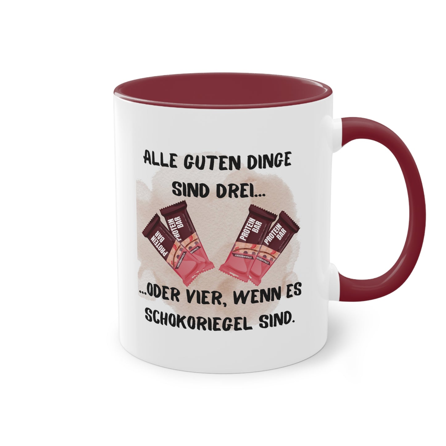 Alle guten Dinge sind 3... - Zwei-Ton-Kaffeetasse