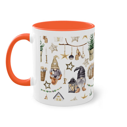 Weihnachtswichtel - Zwei-Ton-Kaffeetasse