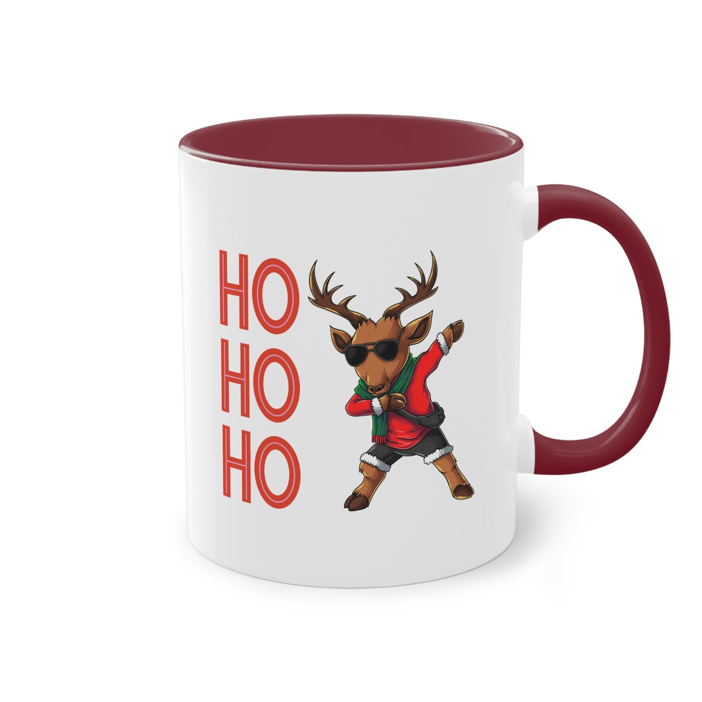 Ho ho ho Rentier  - Zwei-Ton-Kaffeetasse