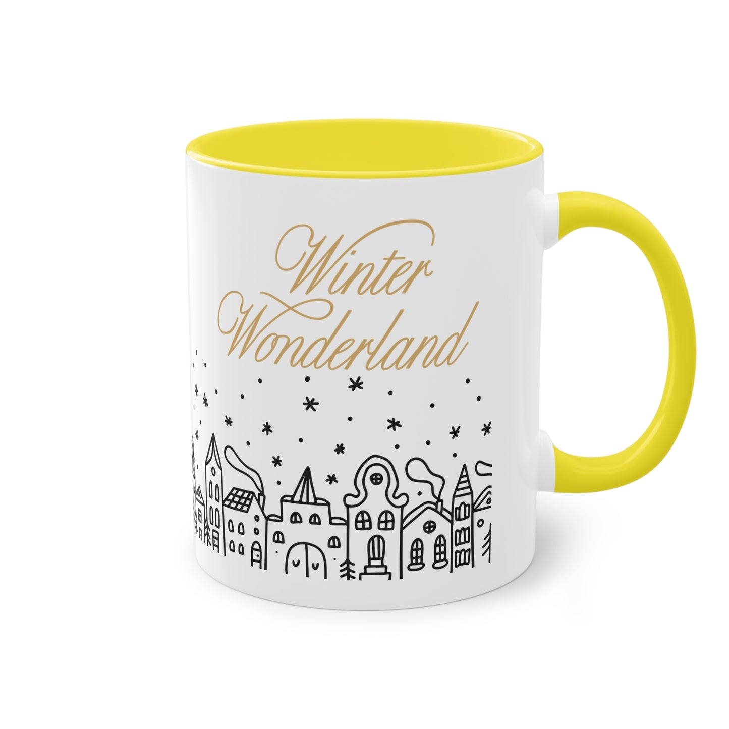 Winter-Wonderland - Zwei-Ton-Kaffeetasse