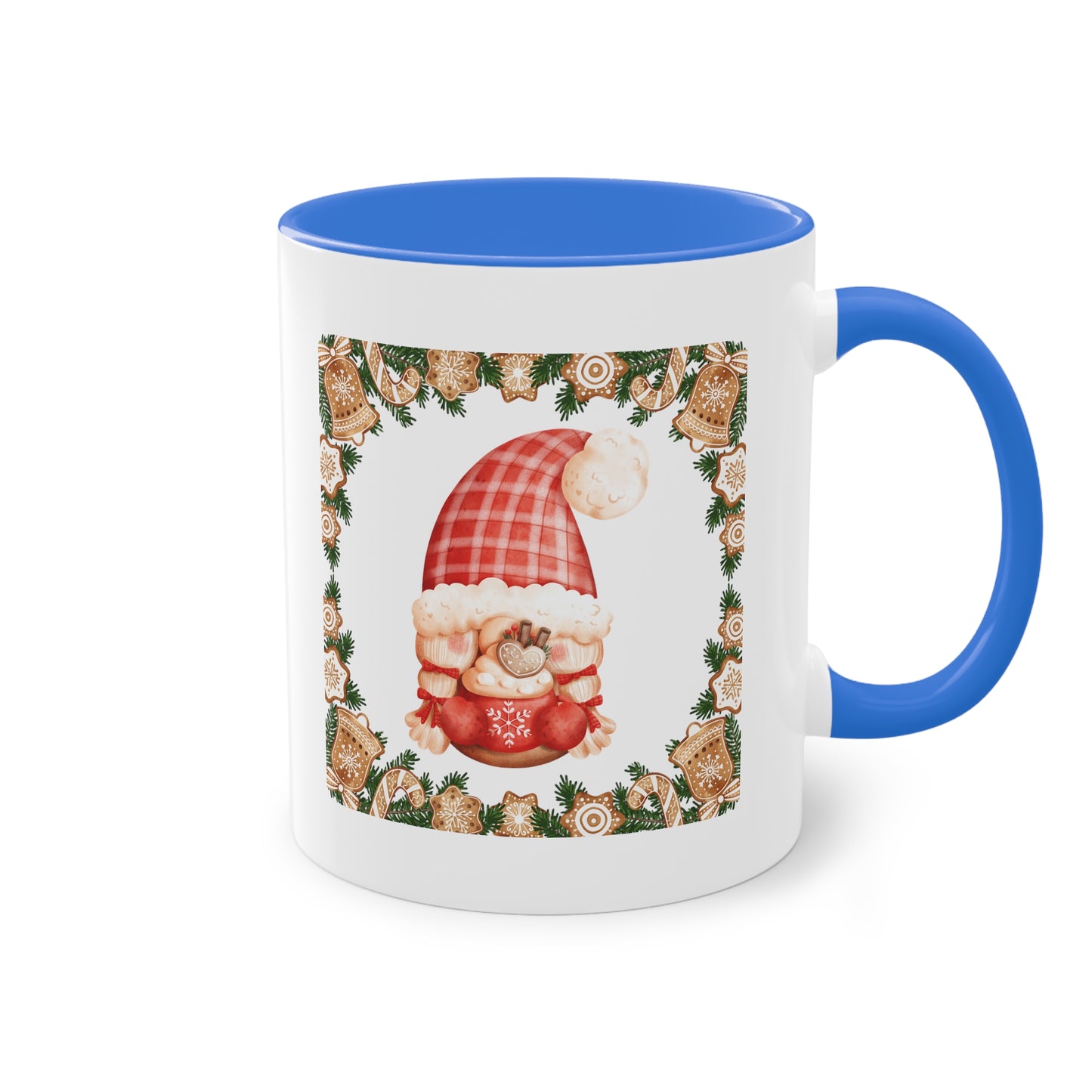 weihnachtlicher Wichtel - Zwei-Ton-Kaffeetasse