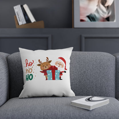 Ho ho ho Rentier und Santa - Sofa-/Dekokissen