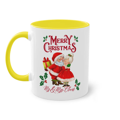 Merry Christmas Mr. & Mrs. Claus - Zwei-Ton-Kaffeetasse