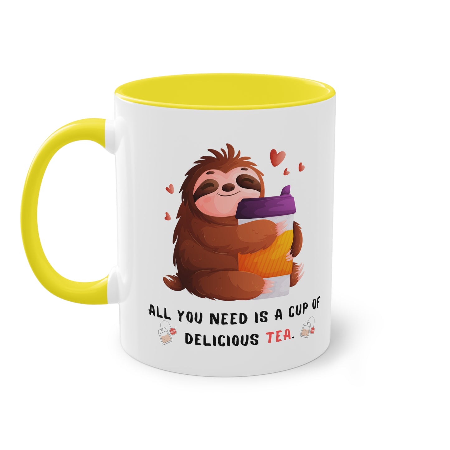 All you need is a cup of delicious tea - Zwei-Ton-Kaffeetasse