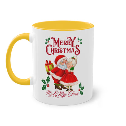 Merry Christmas Mr. & Mrs. Claus - Zwei-Ton-Kaffeetasse