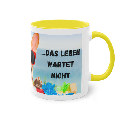 Die Arbeit kann warten... - Zwei-Ton-Kaffeetasse