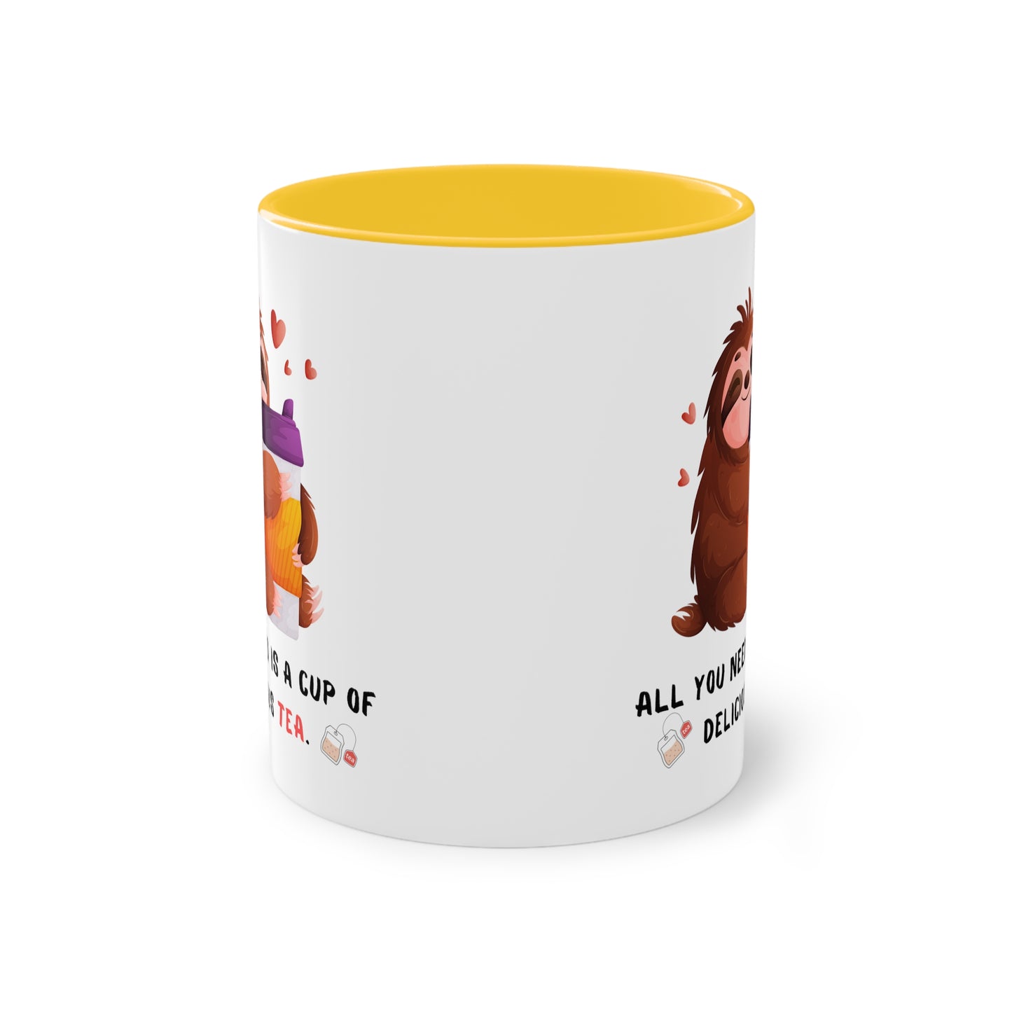 All you need is a cup of delicious tea - Zwei-Ton-Kaffeetasse