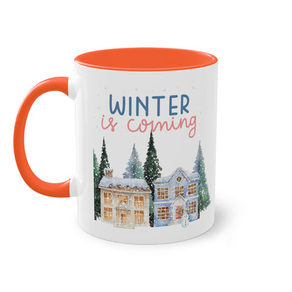 Winter is coming - Zwei-Ton-Kaffeetasse