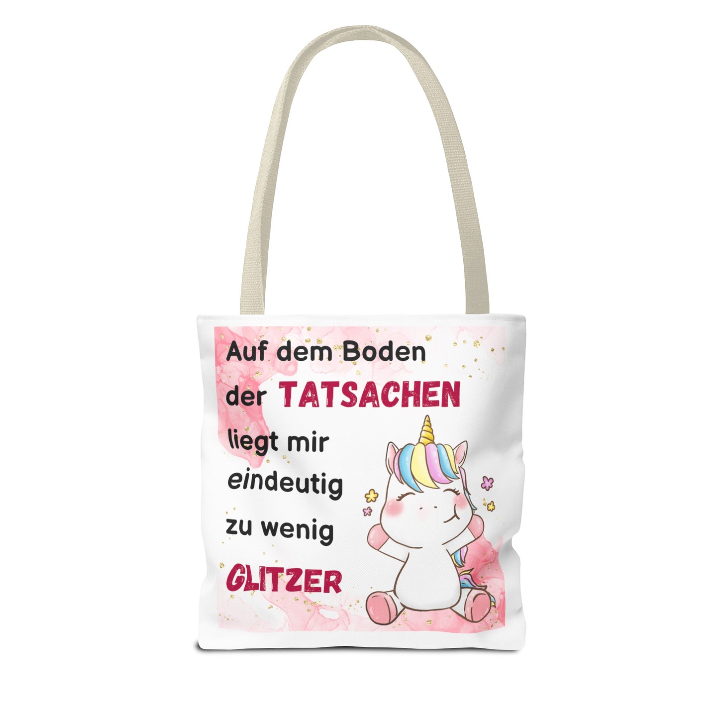 Auf dem Boden der Tatsachen liegt mir eindeutig zu wenig Glitzer - Tragetaschen