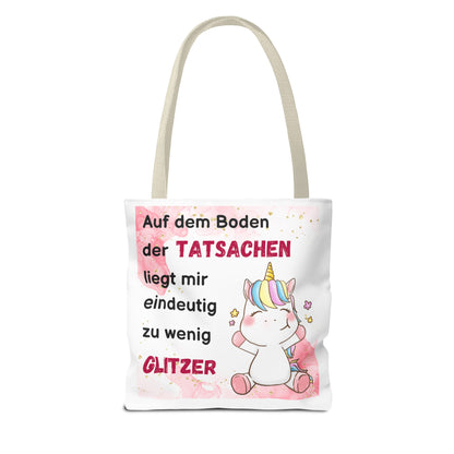 Auf dem Boden der Tatsachen liegt mir eindeutig zu wenig Glitzer - Tragetaschen