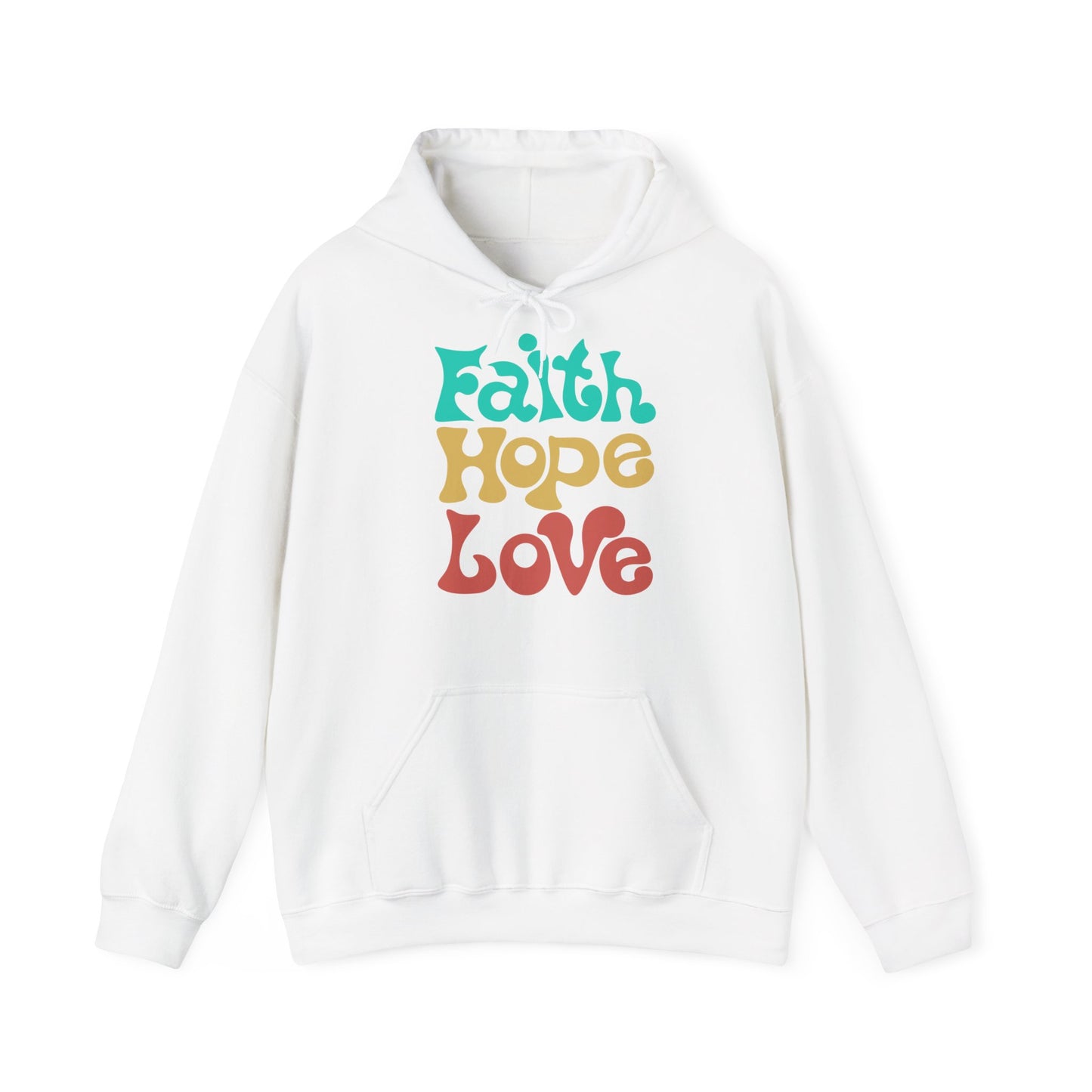 Unisex Hoodie - Faith, Hope, Love