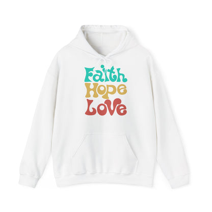 Unisex Hoodie - Faith, Hope, Love