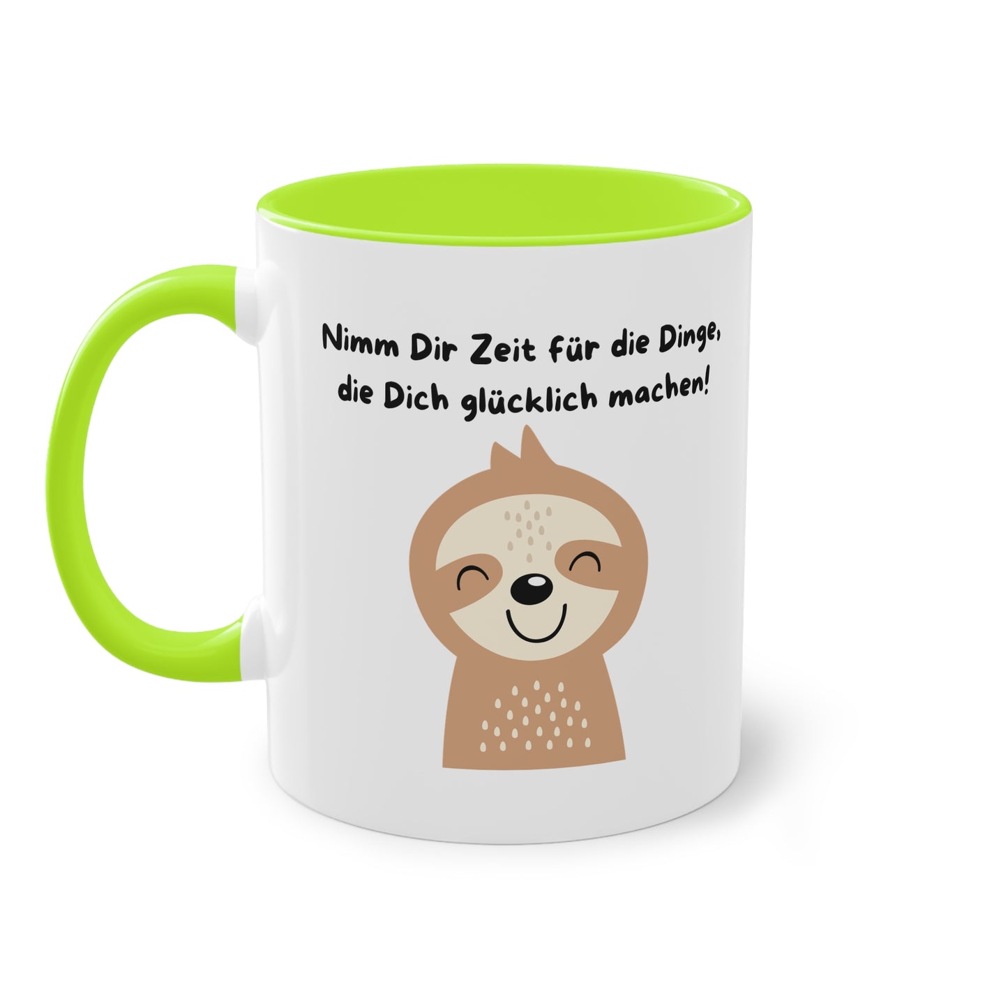 Nimm Dir Zeit für die Dinge, die Dich glücklich machen - Zwei-Ton-Tasse