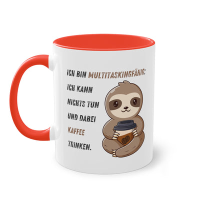 Ich bin multitaskingfähig.  - Zwei-Ton-Kaffeetasse