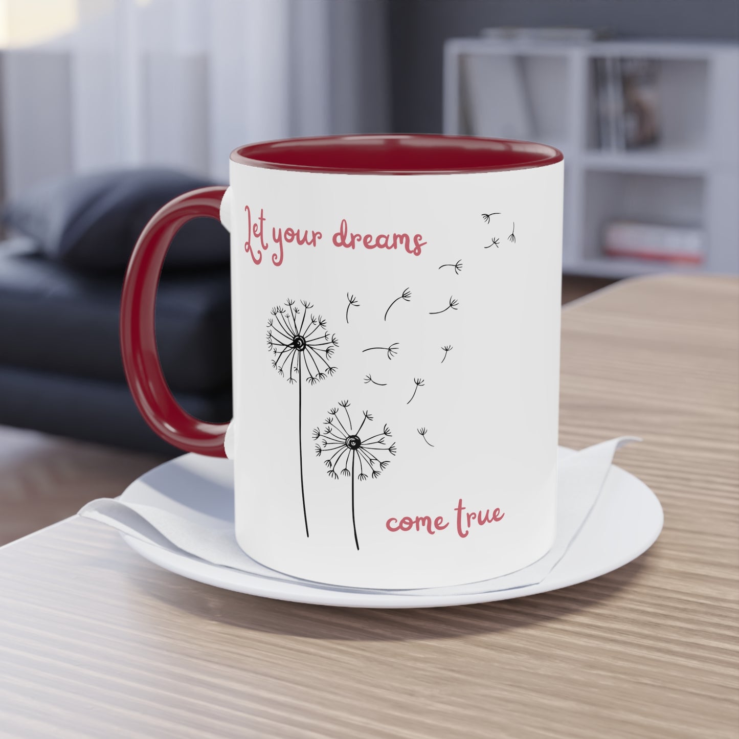 Let your dreams come true - Zwei-Ton-Kaffeetasse