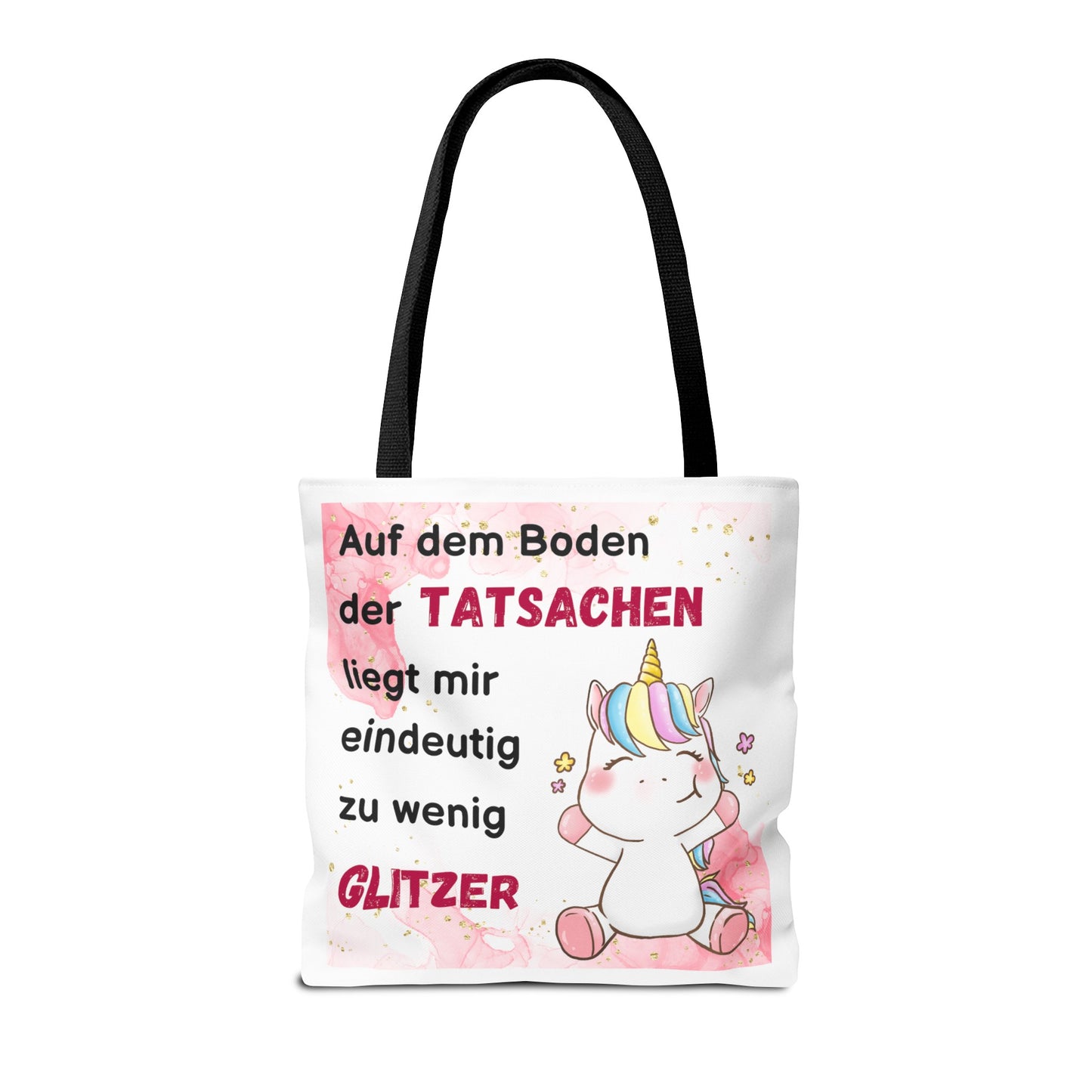 Auf dem Boden der Tatsachen liegt mir eindeutig zu wenig Glitzer - Tragetaschen