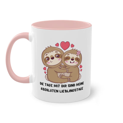 Die Tage mit Dir sind meine absoluten Lieblingstage - Zwei-Ton-Tasse