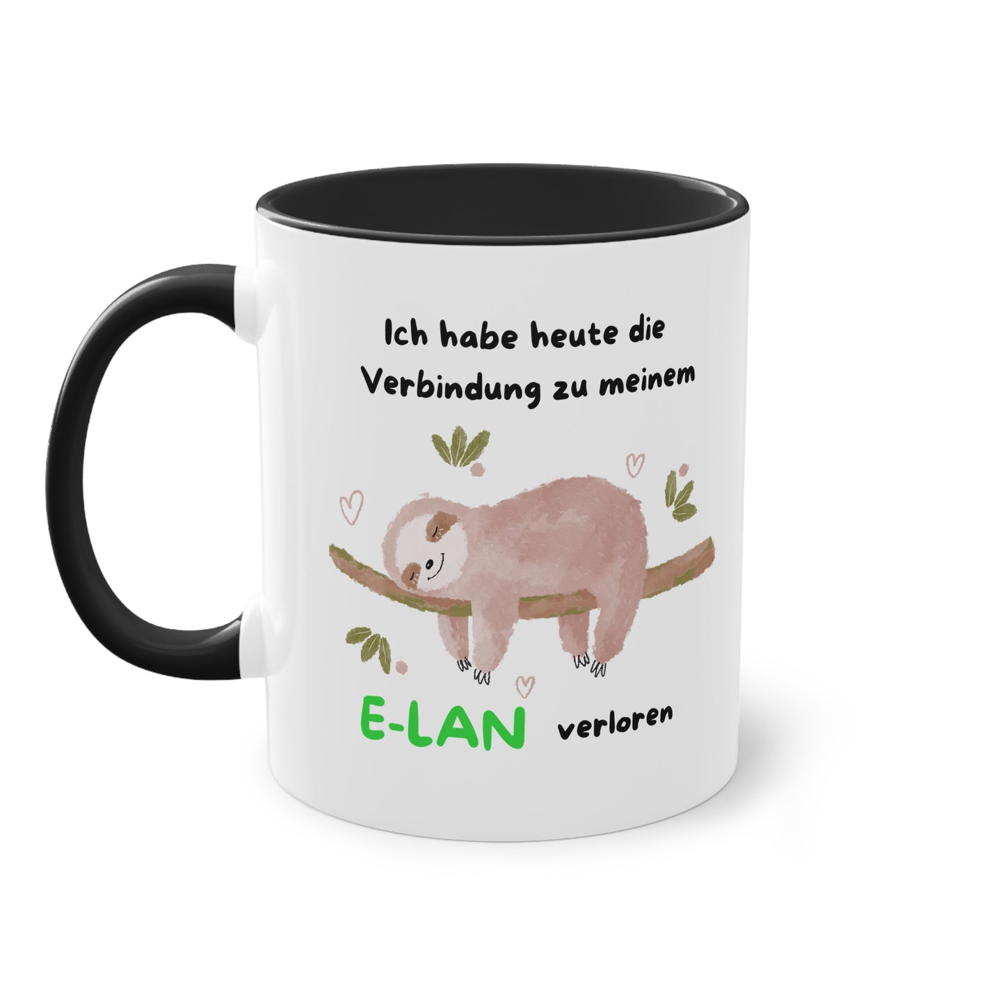 Ich habe heute die Verbindung zu meinem E-Lan verloren - Zwei-Ton-Tasse