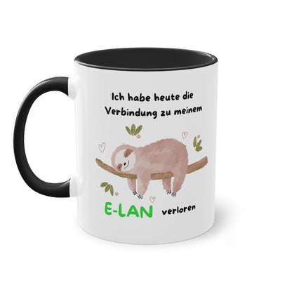 Ich habe heute die Verbindung zu meinem E-Lan verloren - Zwei-Ton-Tasse