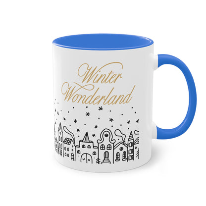 Winter-Wonderland - Zwei-Ton-Kaffeetasse