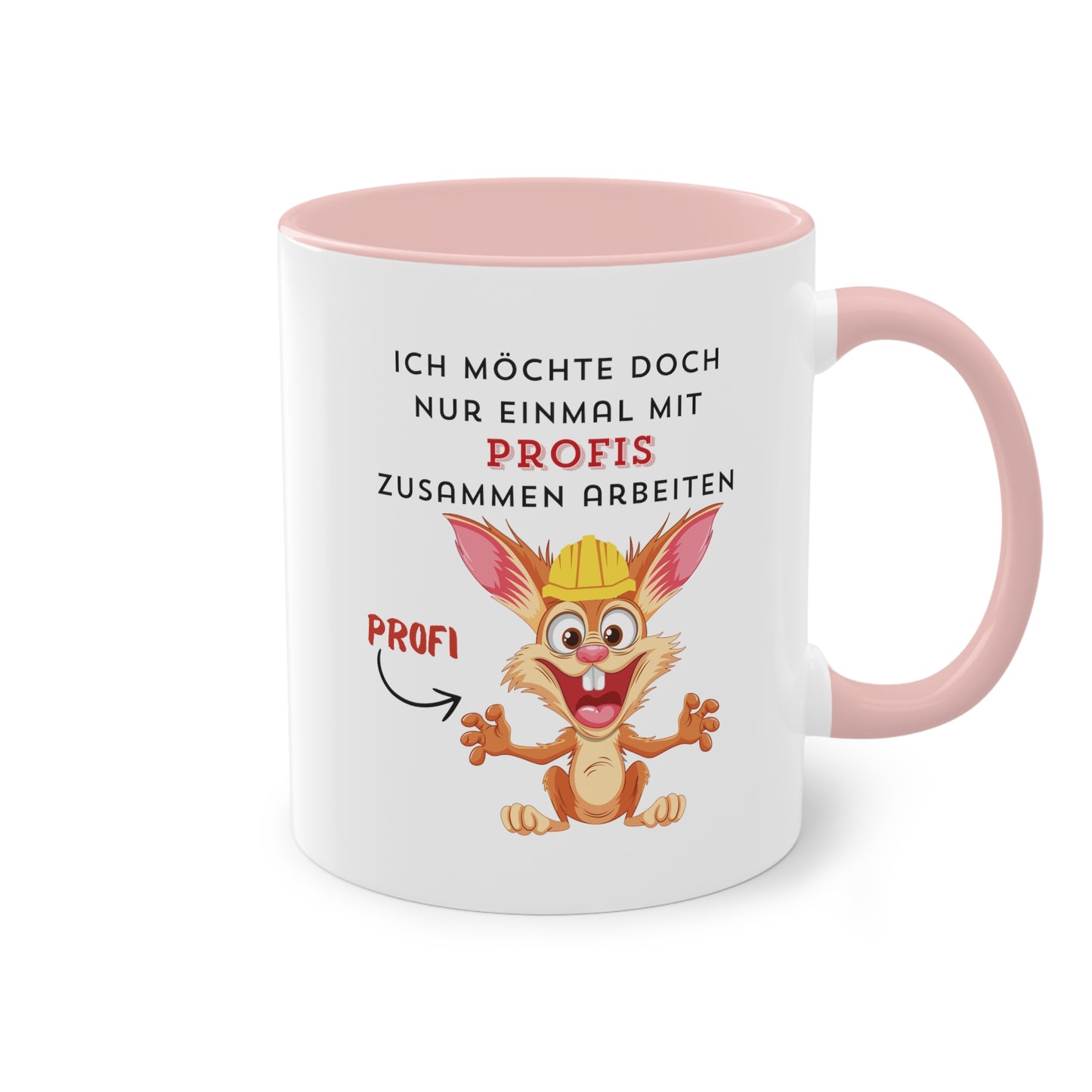 Ich möchte doch nur einmal mit Profis zusammenarbeiten 2 - Zwei-Ton-Kaffeetasse