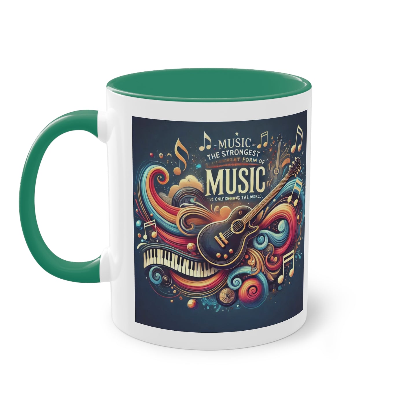 Music the strongest - Zwei-Ton-Kaffeetasse