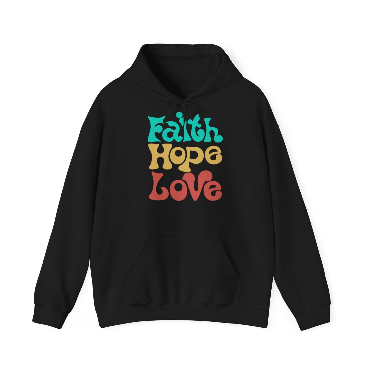 Unisex Hoodie - Faith, Hope, Love