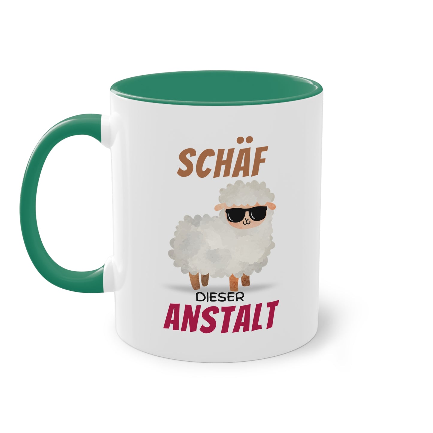 Schäf dieser Anstalt - Zwei-Ton-Tasse